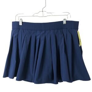 All In Motion NWT Women's Navy Pleated Flex Pickleball Tennis Skort Size XL